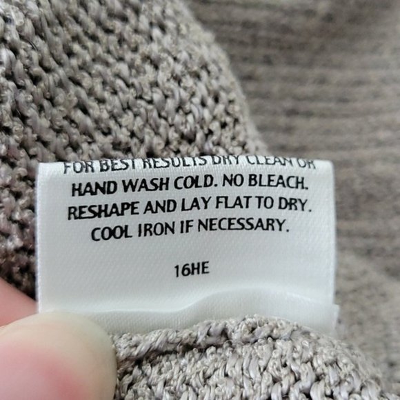 Eileen Fisher Petite gray silk blend knit cardigan - Picture 8 of 8